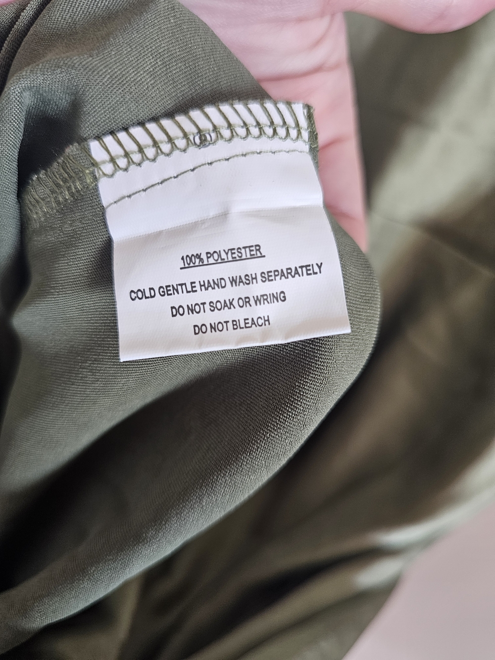 Selfie Leslie Olive Green Satin Midi Dress - Picture 7 of 9